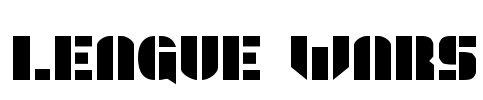 League Wars Font Image