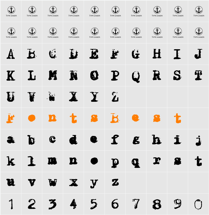 X-Classified Character Map