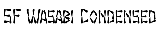 SF Wasabi Condensed Font Image