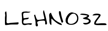 LEHN032 Font Image