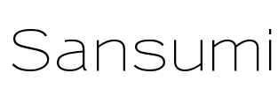 Sansumi Font Image