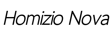 Homizio Nova Font Image