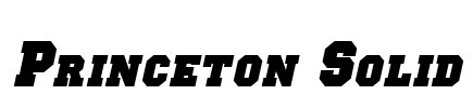 Princeton Solid Font Image