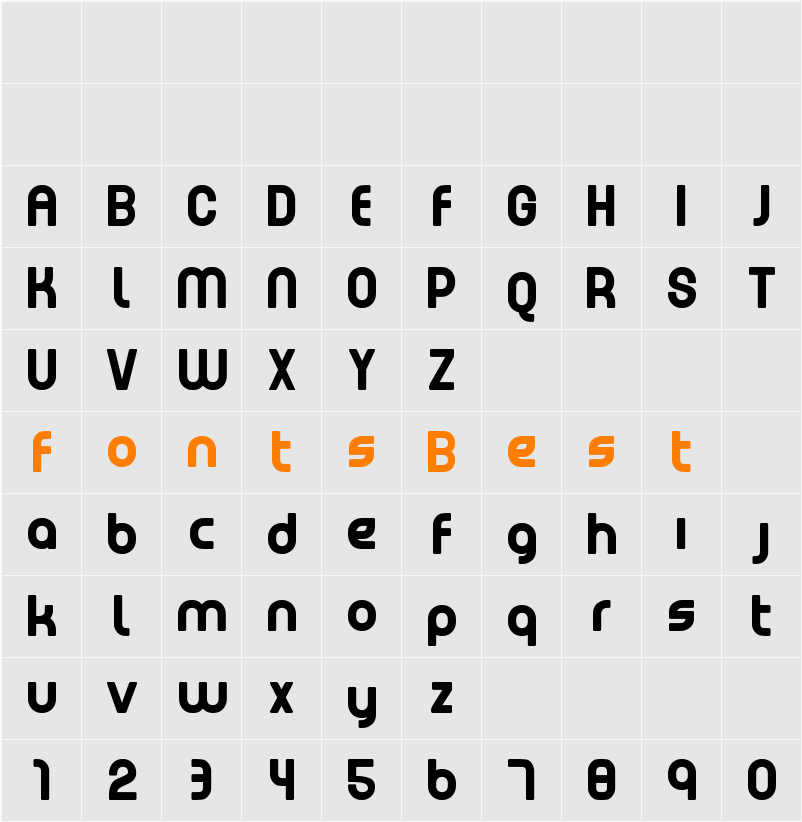 EMEN Lowercase Character Map
