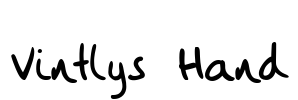 Vintlys Hand Font Image