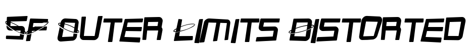 SF Outer Limits Distorted Font Image