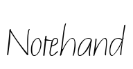 Notehand Font Image