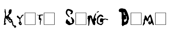 Kyoto Song Demo Font Image