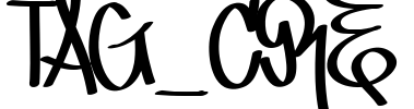 TAG_CRE Font Image