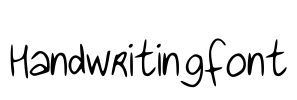 Handwritingfont Font Image