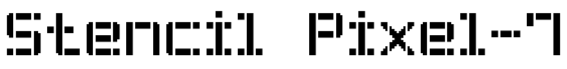 Stencil Pixel-7 Font Image
