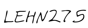 LEHN275 Font Image