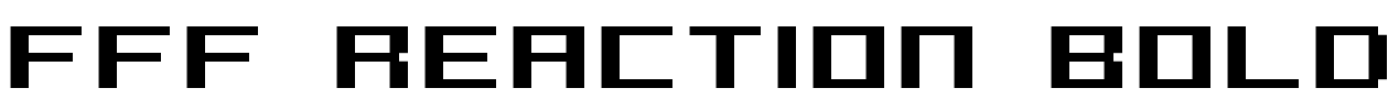 FFF Reaction Bold Font Image