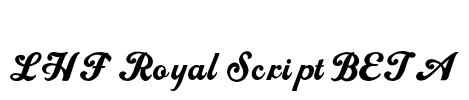 LHF Royal Script BETA Font Image
