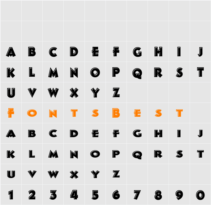 Spatz Hilite Character Map