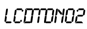 LCDMono2 Font Image