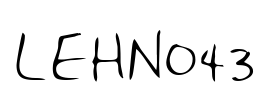 LEHN043 Font Image