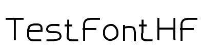 TestFontHF Font Image
