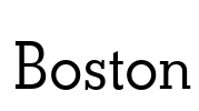 Boston Font Image