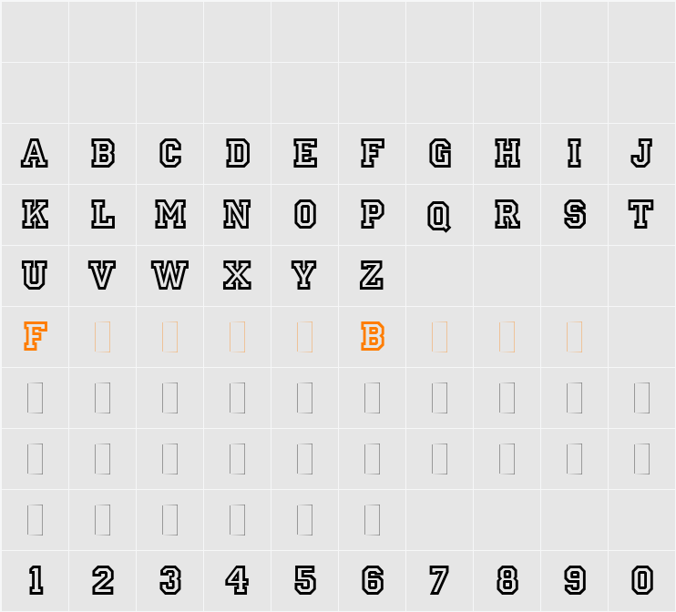 Princetown Character Map