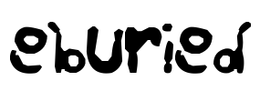 Re-buried Font Image