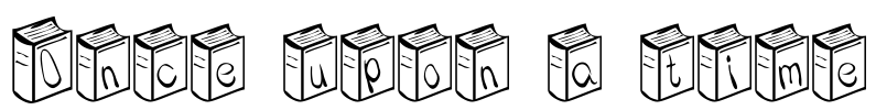 Once upon a time Font Image