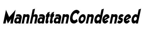 ManhattanCondensed Font Image