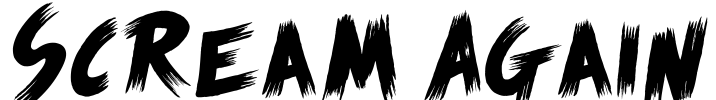 Scream Again Font Image