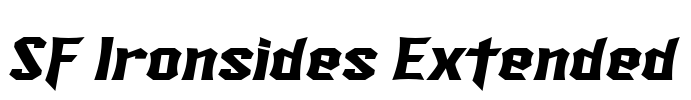 SF Ironsides Extended Font Image