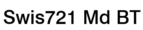 Swis721 Md BT Font Image