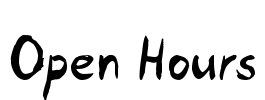 Open Hours Font Image