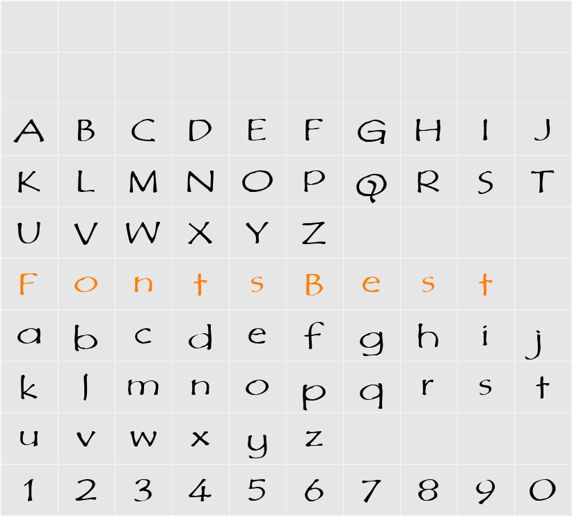 DiMurphic Character Map