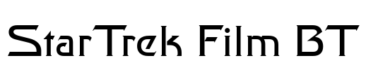 StarTrek Film BT Font Image