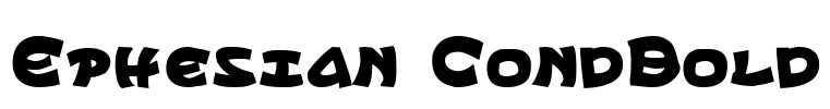 Ephesian CondBold Font Image