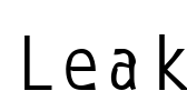Leak Font Image