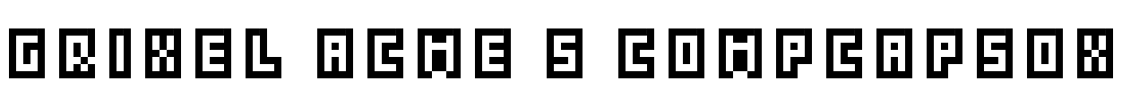Grixel Acme 5 CompCapsOX Font Image