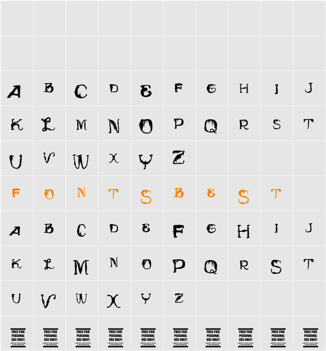 Vtks TotalFlexDisturbed Character Map