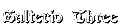Salterio Three Font Image