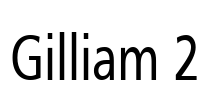 Gilliam 2 Font Image