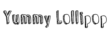 Yummy Lollipop Font Image