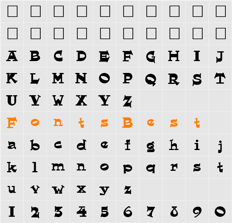 Hornswoggled Character Map
