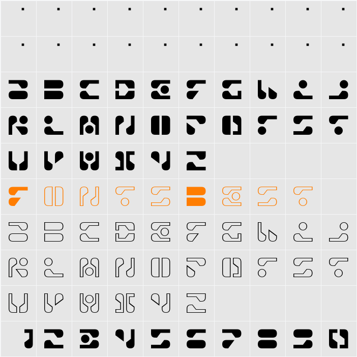 TOILET Character Map