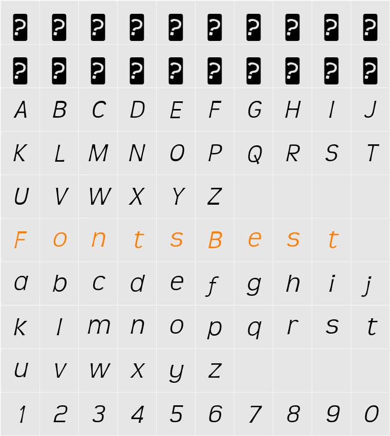 Teen Light Character Map