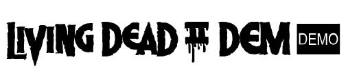Living Dead 2 DEMO Font Image