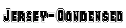 Jersey-Condensed Font Image
