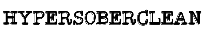 HypersoberClean Font Image