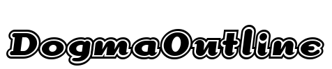 DogmaOutline Font Image