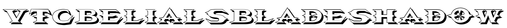 VTCBelialsBladeShadow Font Image