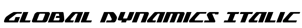 Global Dynamics Italic