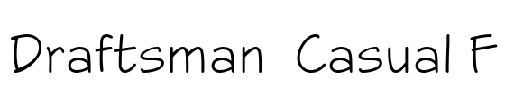 Draftsman  Casual F Font Image